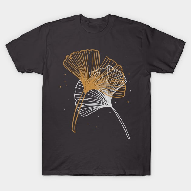 Ginkgo leaves T-Shirt by Jirka Svetlik